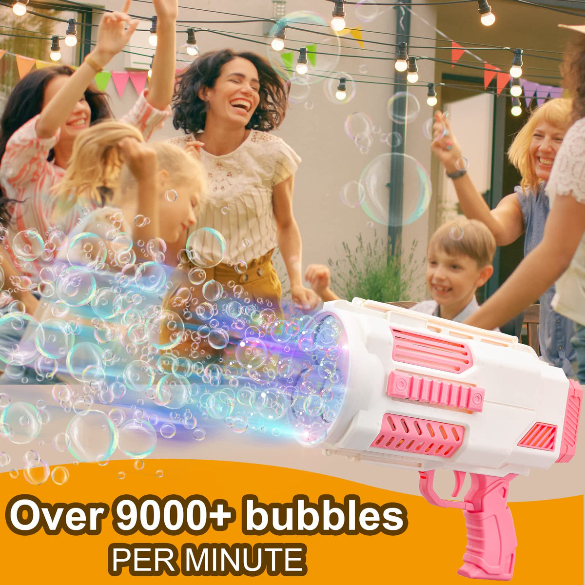 KB KAIBO bubble gun long battery life 60+ minutes for outdoor fun