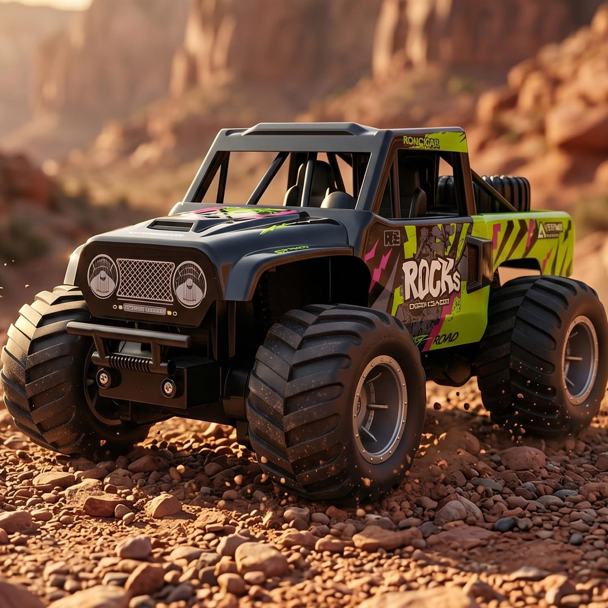 KB KAIBO Q191 front view showing an amphibious RC car ready for action