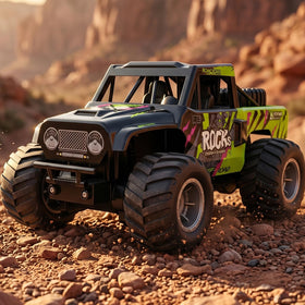 KB KAIBO Q191 front view showing an amphibious RC car ready for action