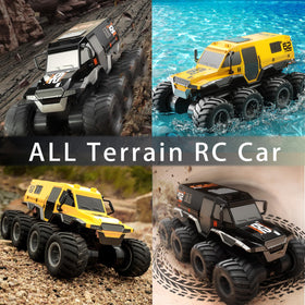 KB KAIBO RC car in pool demonstrates true amphibious performance.