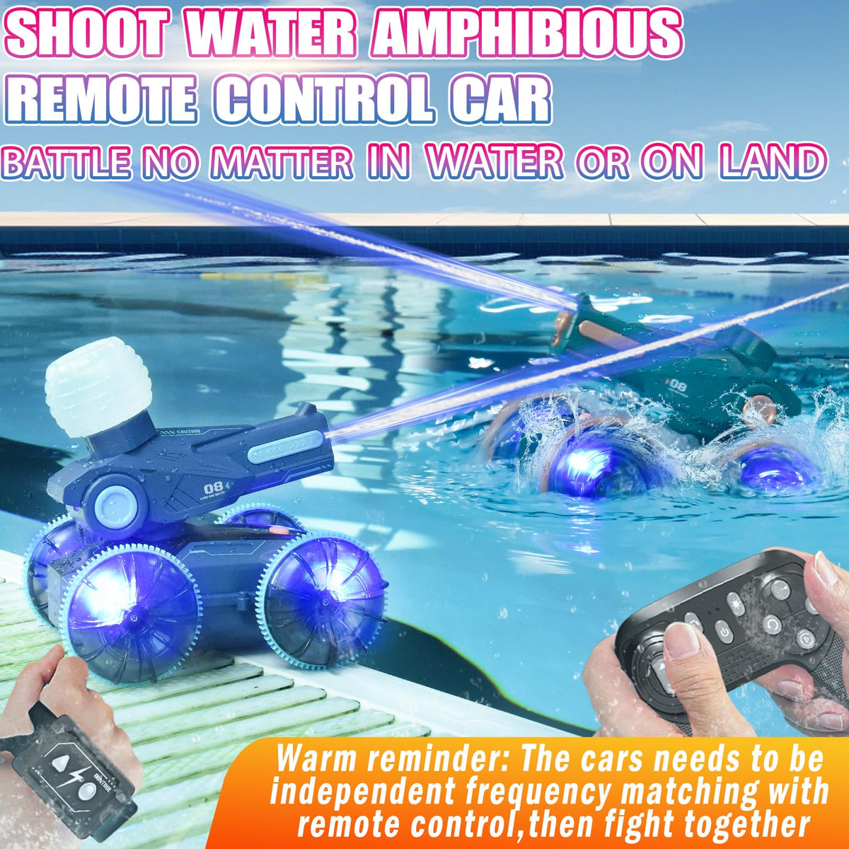 KB KAIBO water gun action during outdoor play