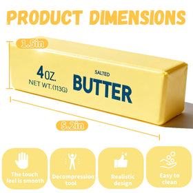 KBEGYGM butter-stick close-up texture highlights soft surface for satisfying squeezes.
