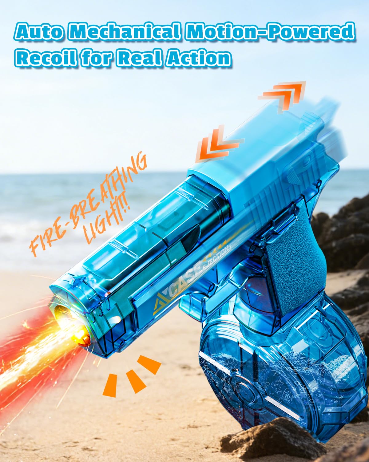 KCCHZ durable ABS water gun built for outdoor fun