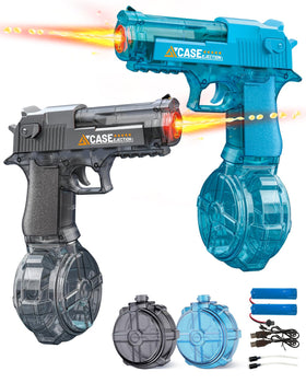 KCCHZ electric water gun with LED lights during a pool battle