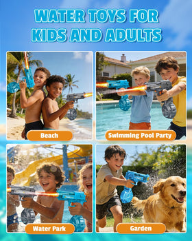 KCCHZ water gun suitable for kids and adults at a party