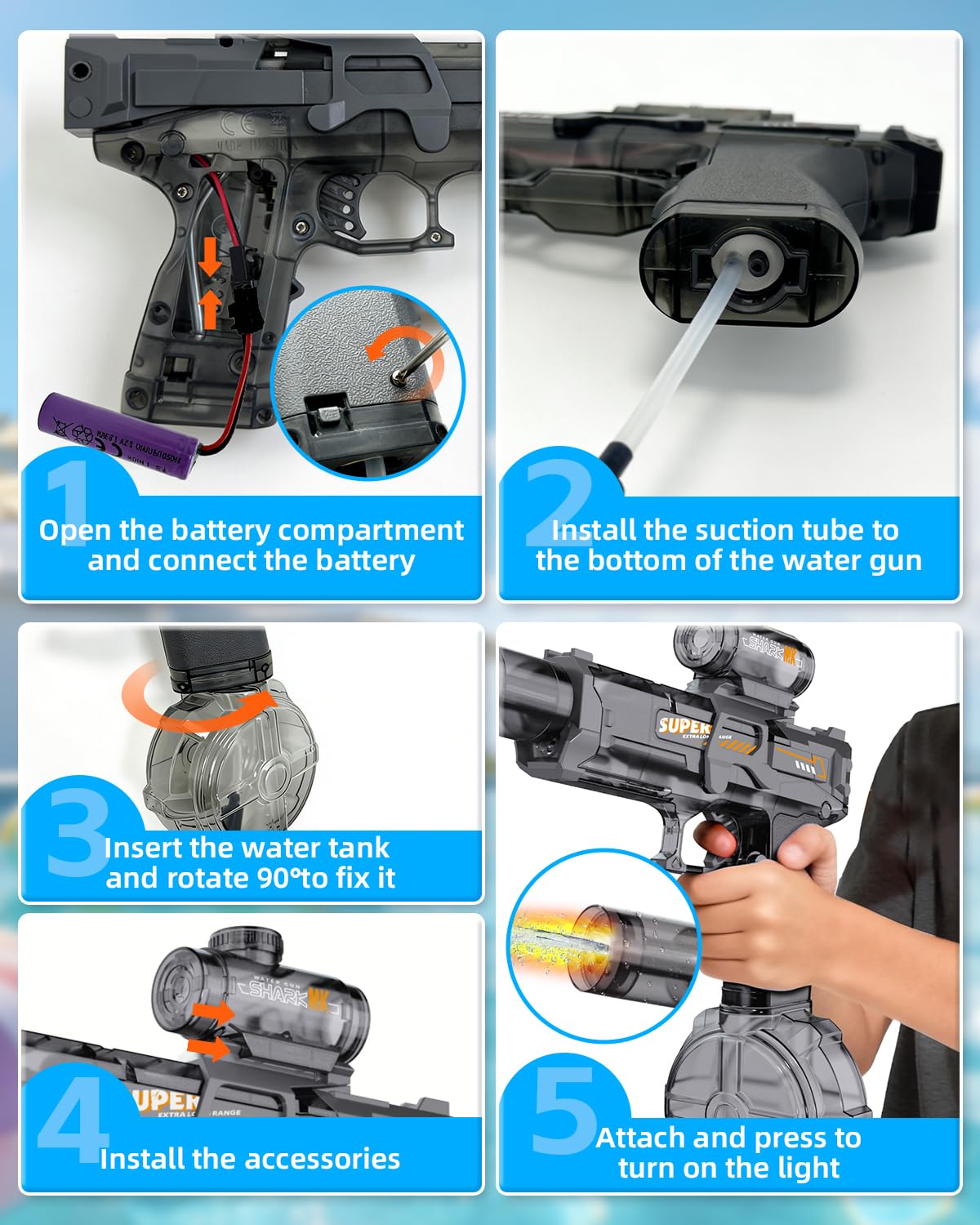 KCCHZ Summer fun water gun, perfect for gifting.