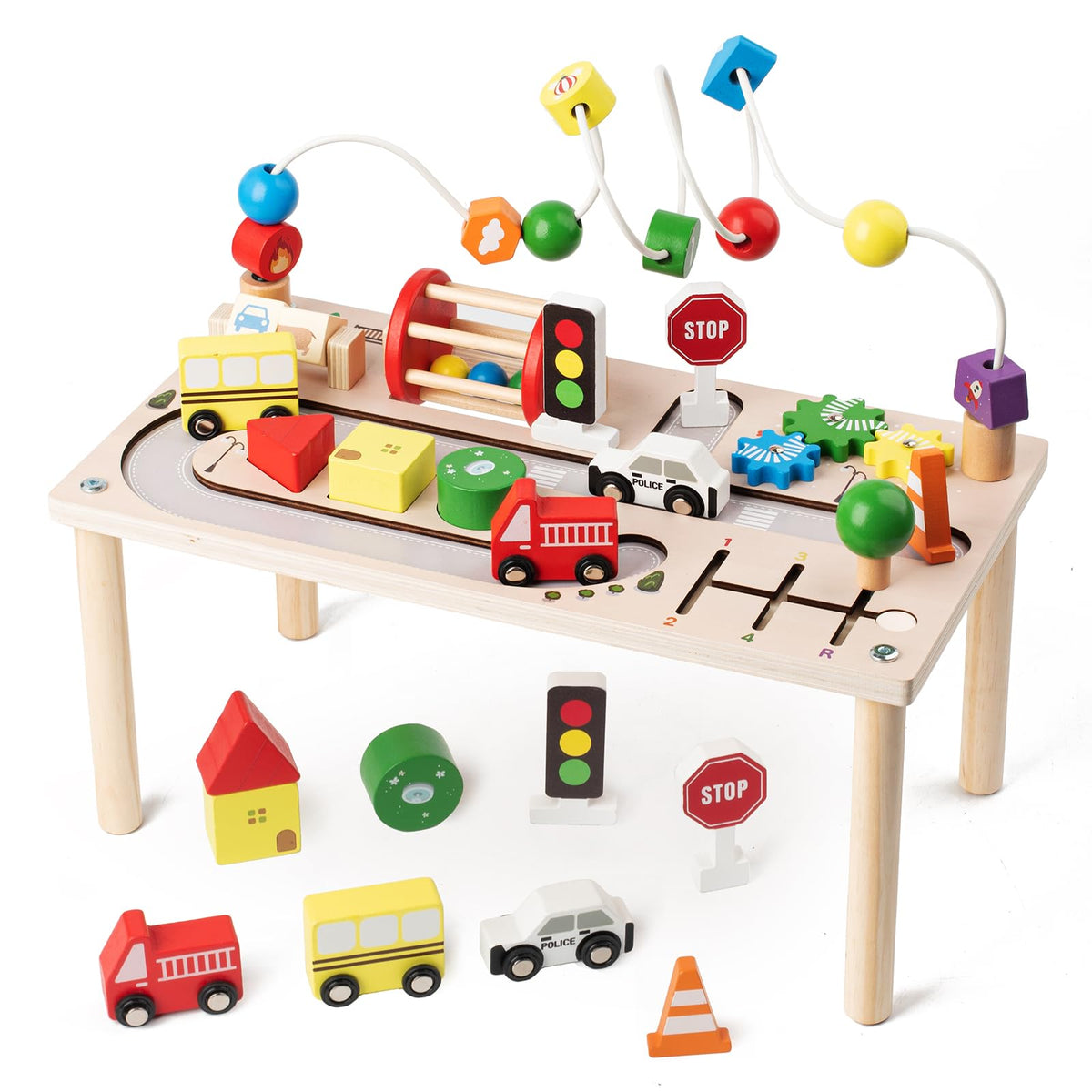 KDSFT Activity Table bead maze boosts fine motor skills during play