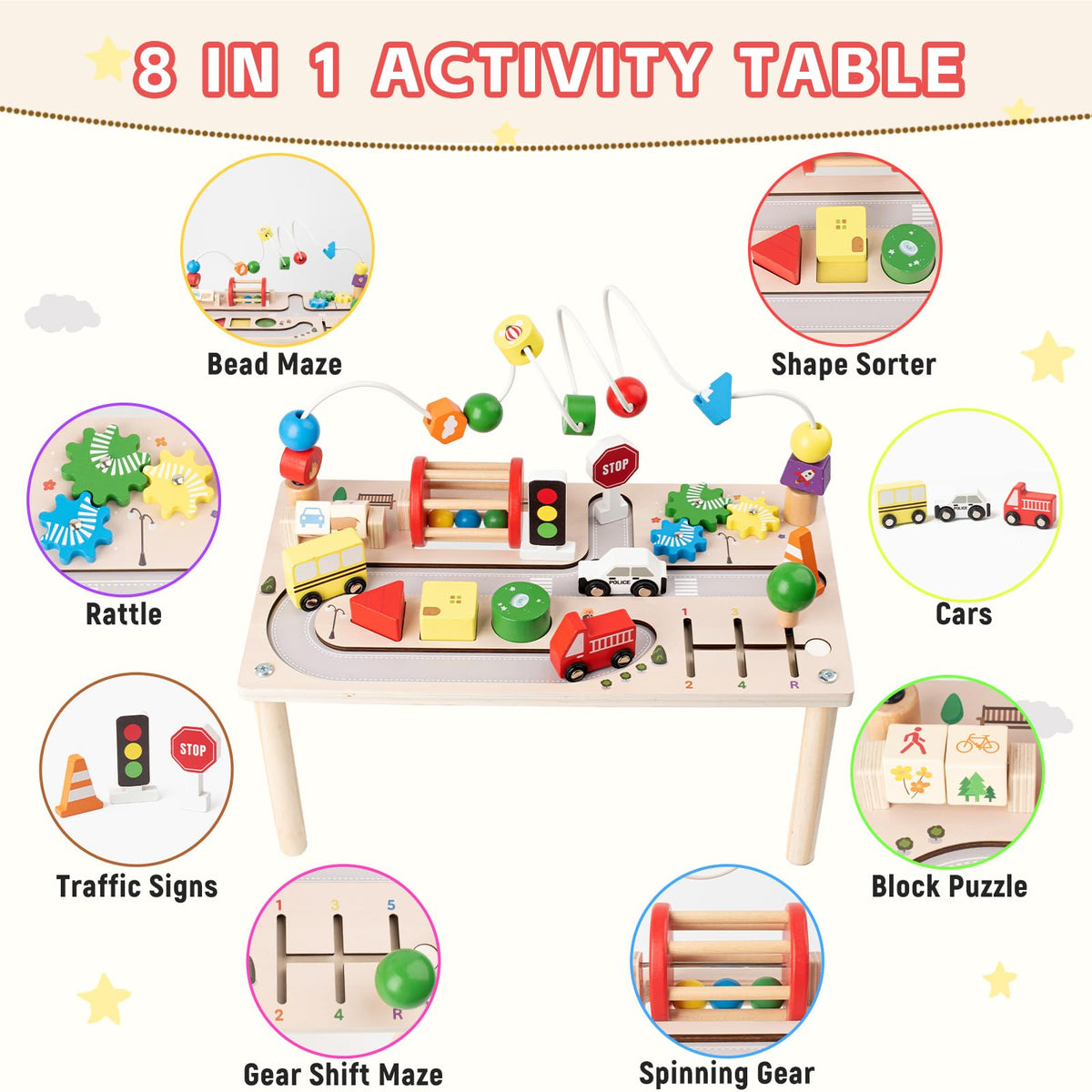 KDSFT Activity Table rainbow gears support visual tracking and learning