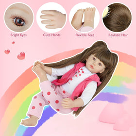 Kdudgso Reborn doll gift box contents including pacifier and certificate
