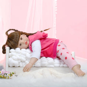 Kdudgso Reborn doll long hair detail for styling