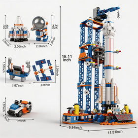 Kececo Space Rocket Model Kit features a display-ready, realistic design.