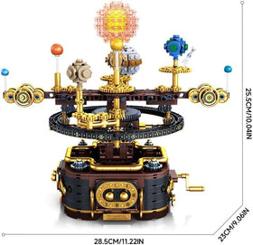 Kececo spinning solar system Earth representation emphasizes oceans and atmosphere.
