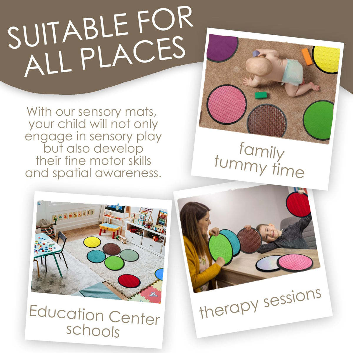 Keculf sensory mats are machine washable for quick cleanup after play.