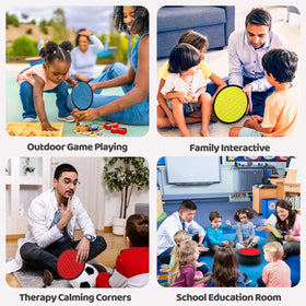 Keculf sensory mats non-slip back for safer use at home or classroom.