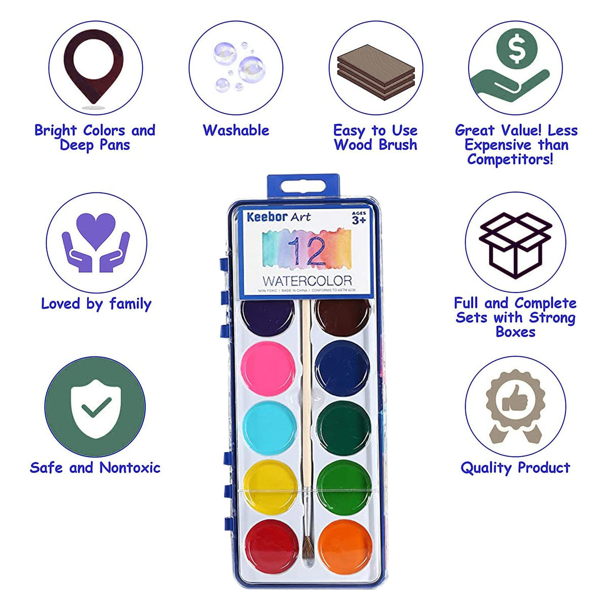 Keebor pigments deliver vivid colors and smooth blends.