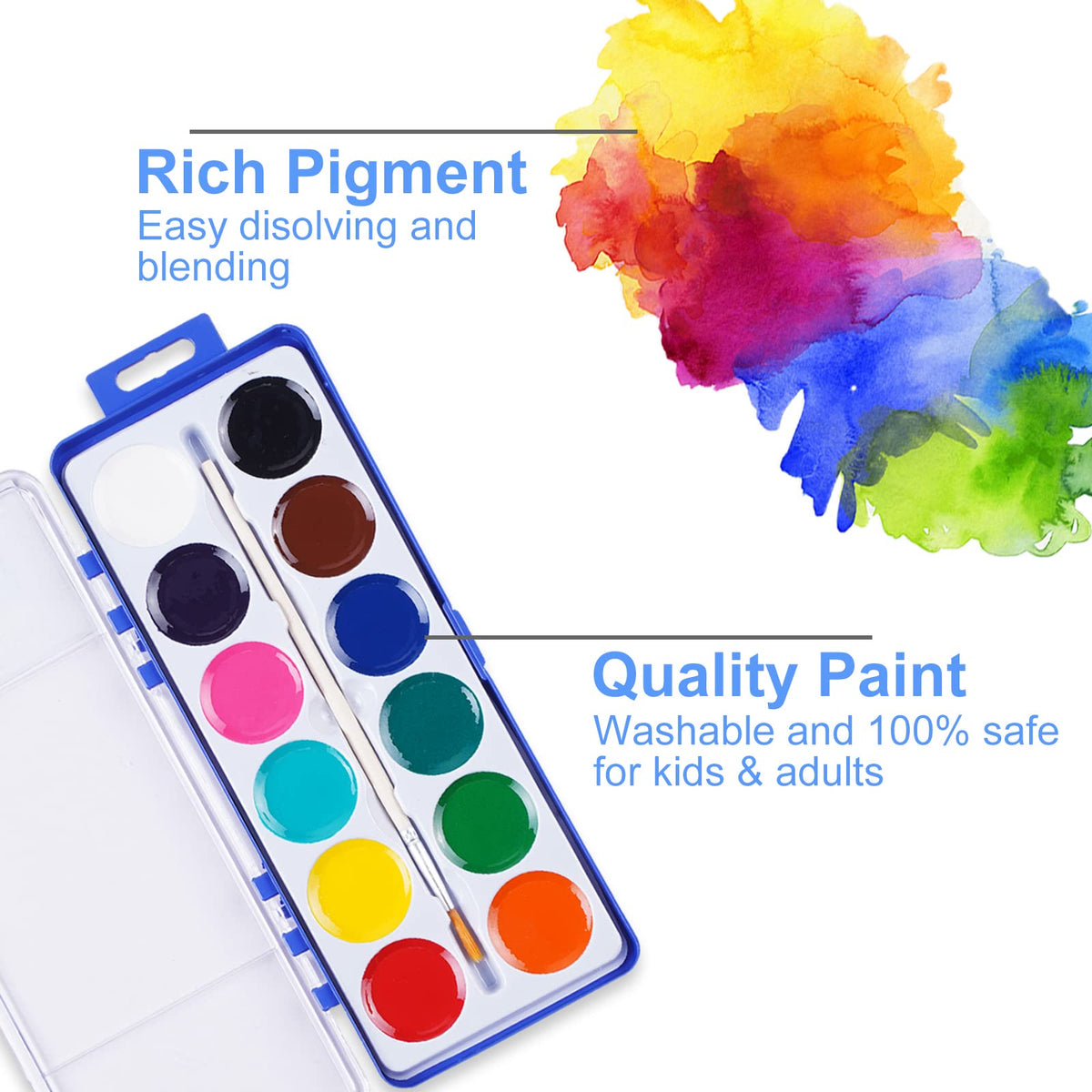 Keebor hard case keeps colors organized and protected.