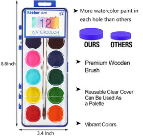 Keebor wood brush included for smooth color application.