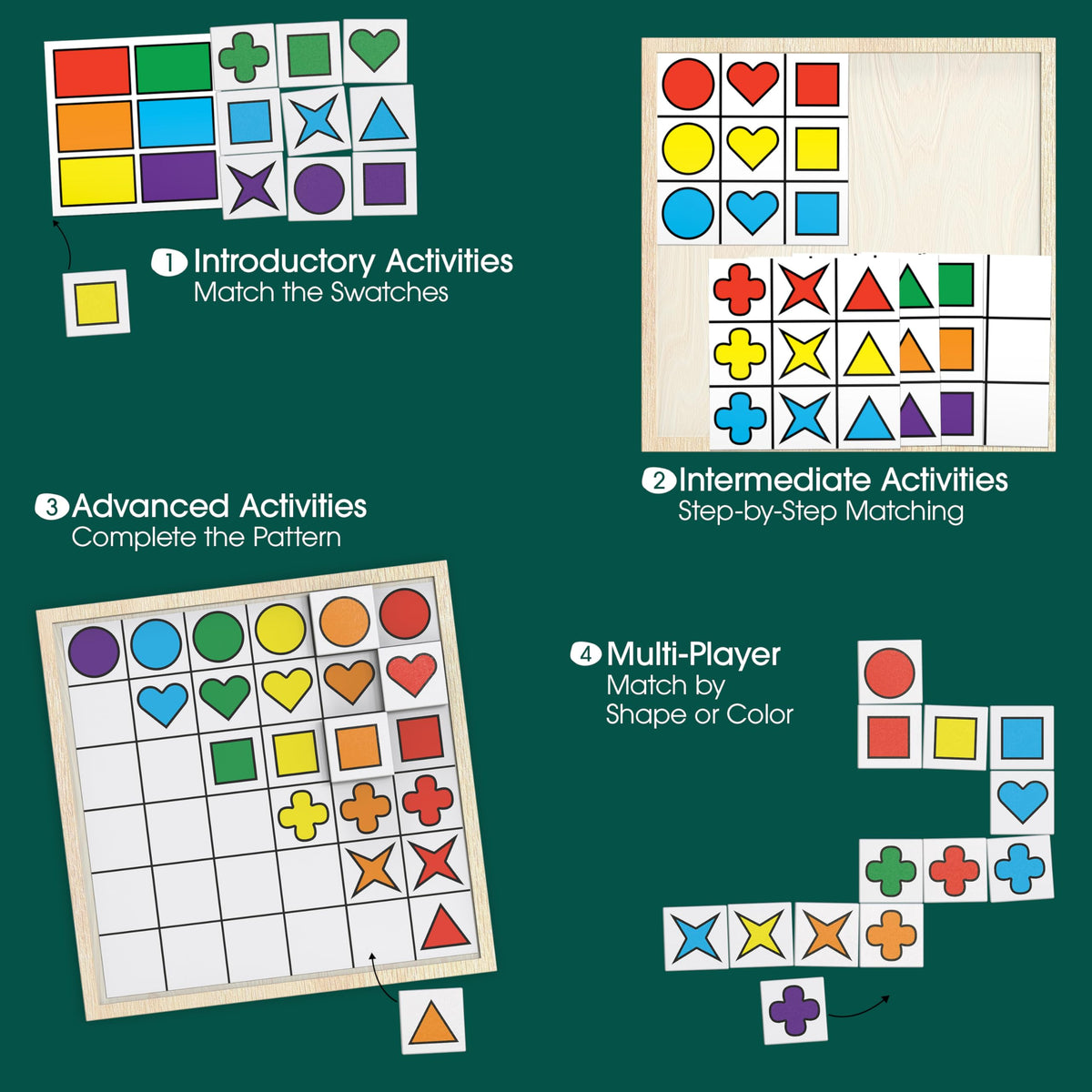 Keeping Busy dementia memory games with colorful tiles for visual learning and social play
