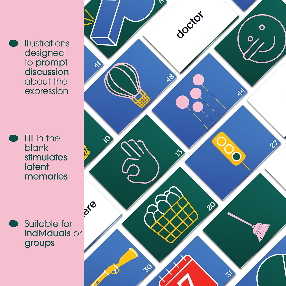 Keeping Busy Expressions Series 1 illustrated backs prompt conversation during play