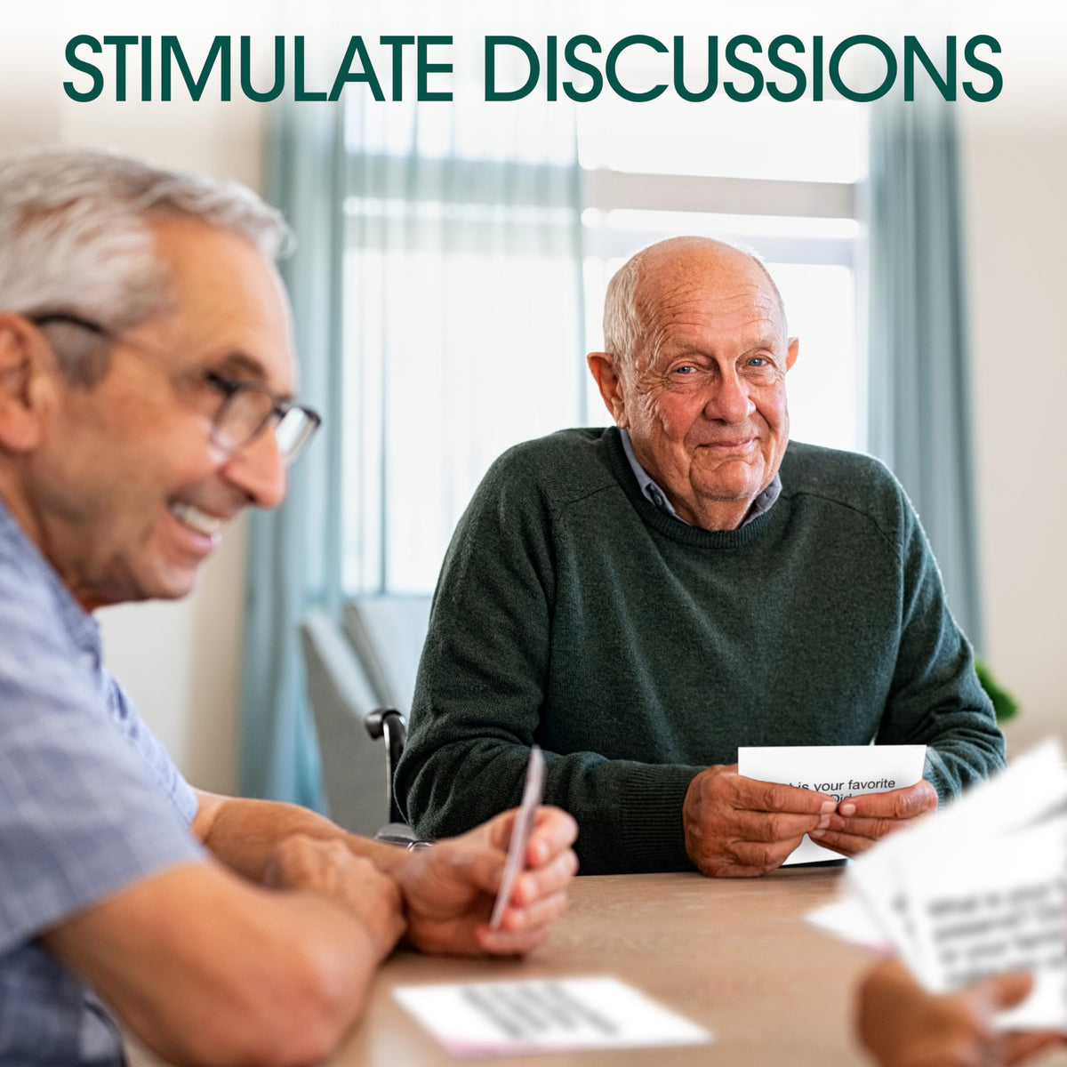Keeping Busy Lets Chat senior memory games promote conversation.