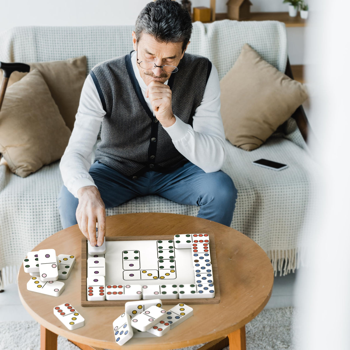Keeping Busy Match the Dots Dominoes solo play for independent sessions