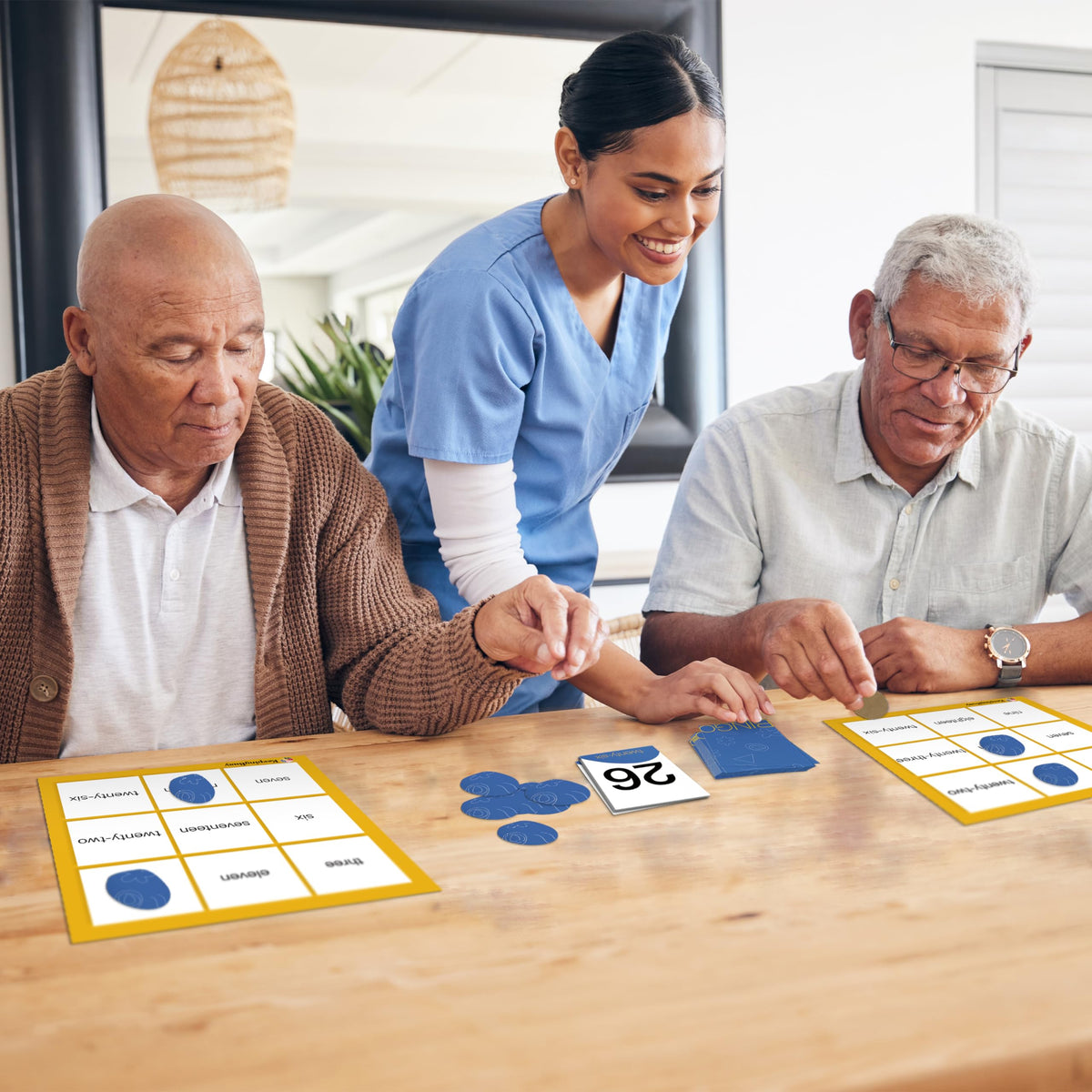 Keeping Busy memory games promote cognitive engagement in seniors.