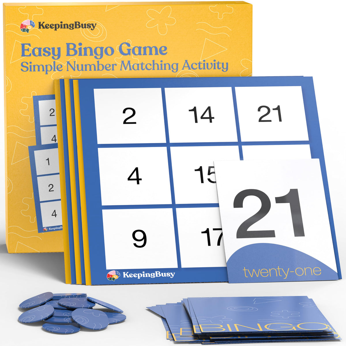 Keeping Busy pokeno dementia cards offer large print for easy visibility during activities.