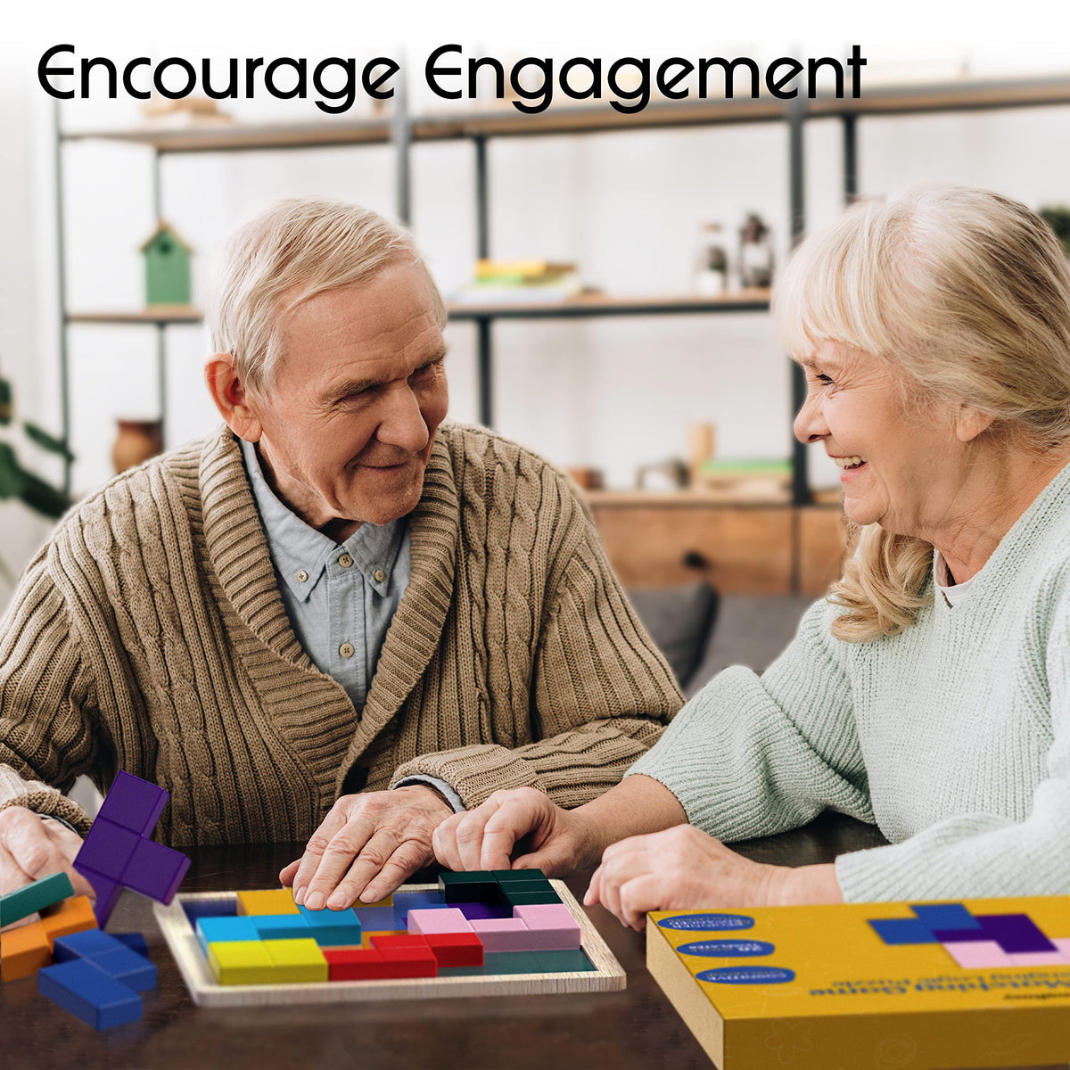 Keeping Busy storage box keeps dementia games neatly organized.