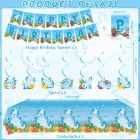 KEFAN Blue Axolotl cake toppers help personalize cakes with playful flair