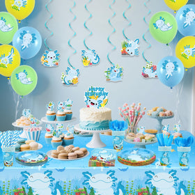 KEFAN Blue Axolotl large plates offer sturdy dining for guests
