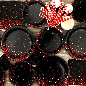 KEFAN red-black straws for easy sipping at gatherings