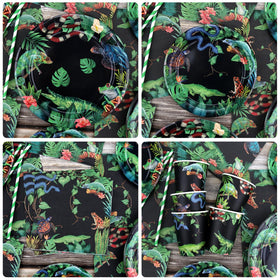 KEFAN reptile tablecloth provides waterproof protection and easy cleanup.