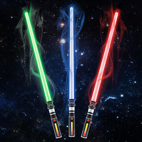 KEGOZ light sabers 3-pack in red, green, and blue for color-coded fun