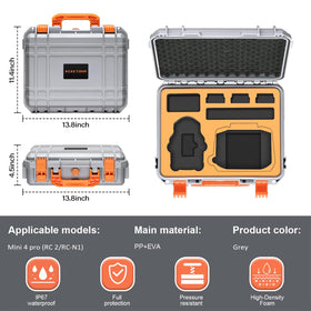 Keketoha case with durable latches and carry handle for tough transport