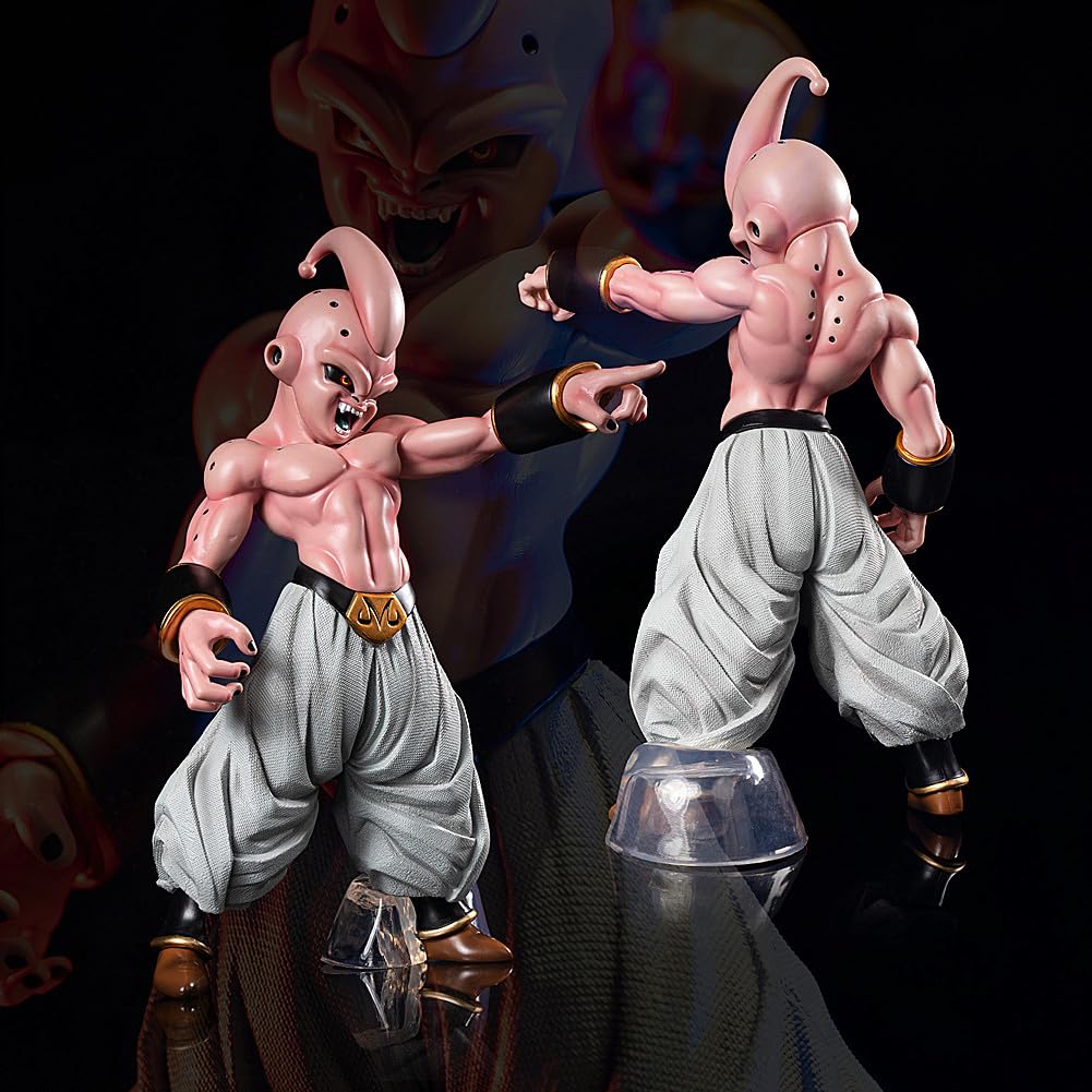KELAKE GK Kid Buu figure, side view, perfect for dioramas and action-ready shelves.