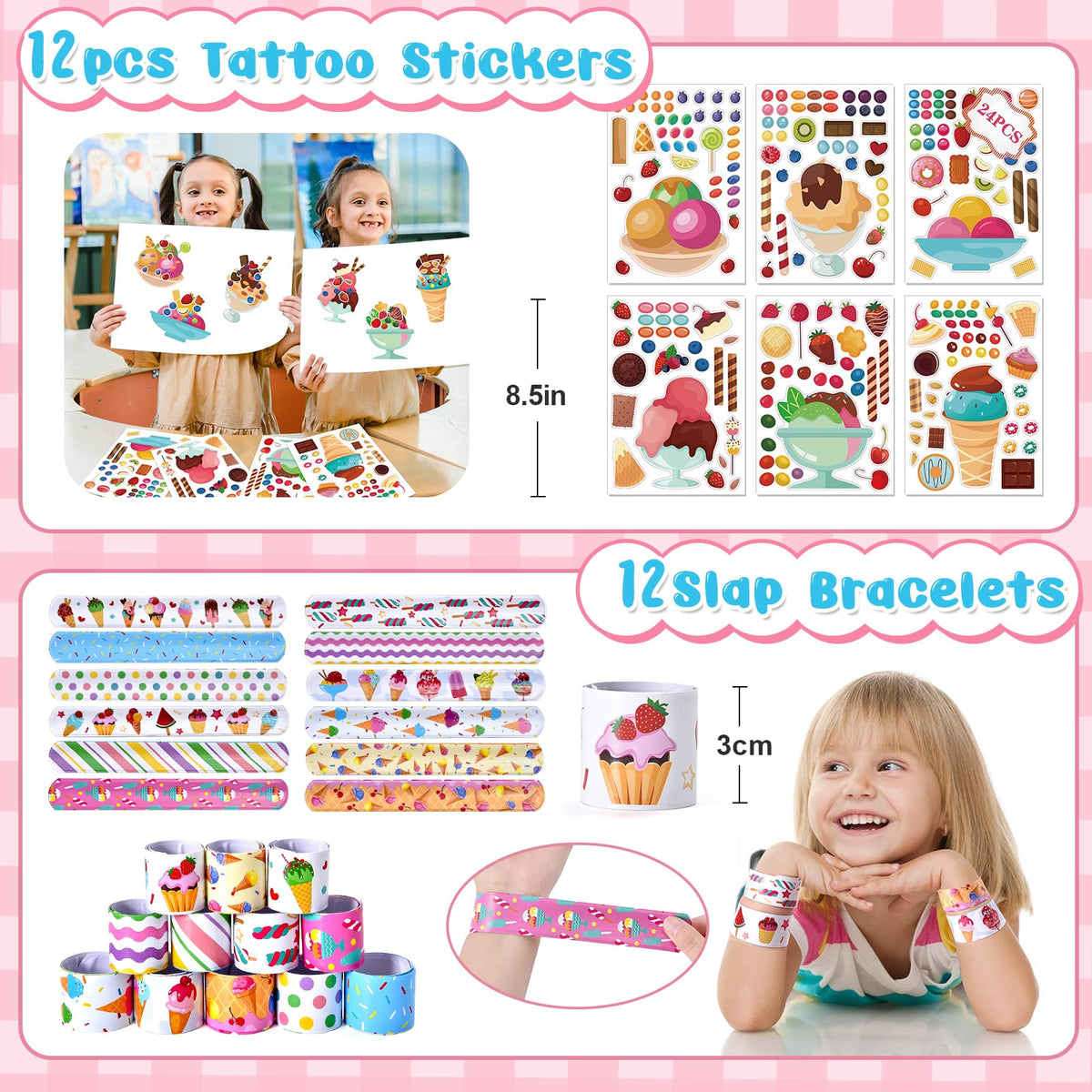 KELENO make-a-face stickers for personalizing loot bags