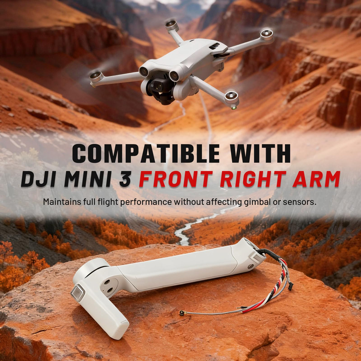 Kelmado Mini 3 arm with preinstalled wiring enables solder-free quick installation