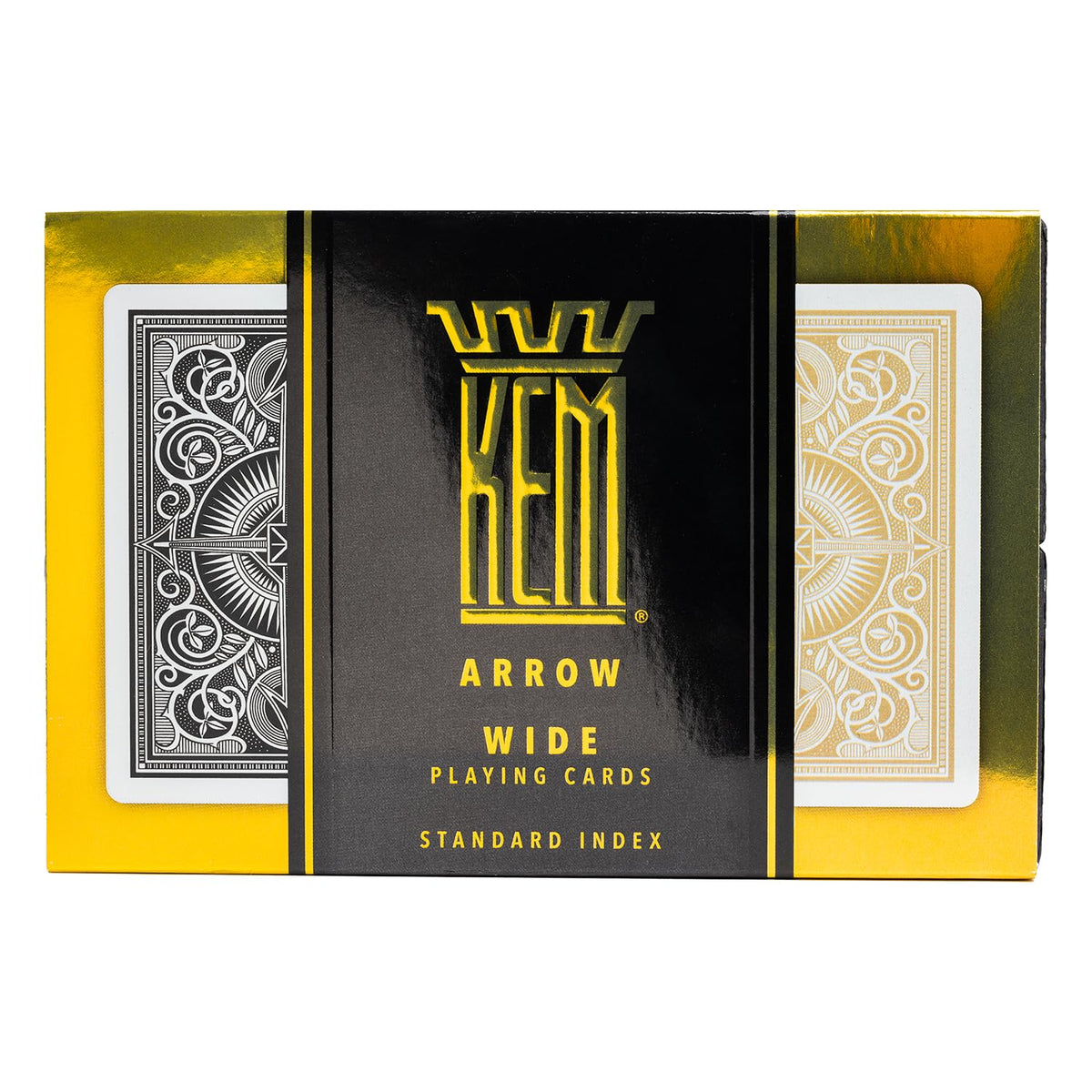 KEM Arrow casino-grade cards deliver a professional feel.