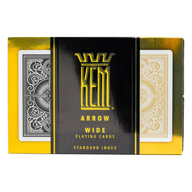 KEM Arrow casino-grade cards deliver a professional feel.