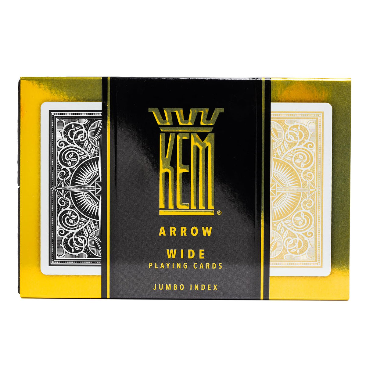 Casino-grade plastic playing cards by KEM Arrow designed for durability.