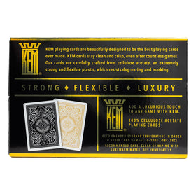 Luxurious KEM Arrow packaging highlighting a premium gift-ready card set.
