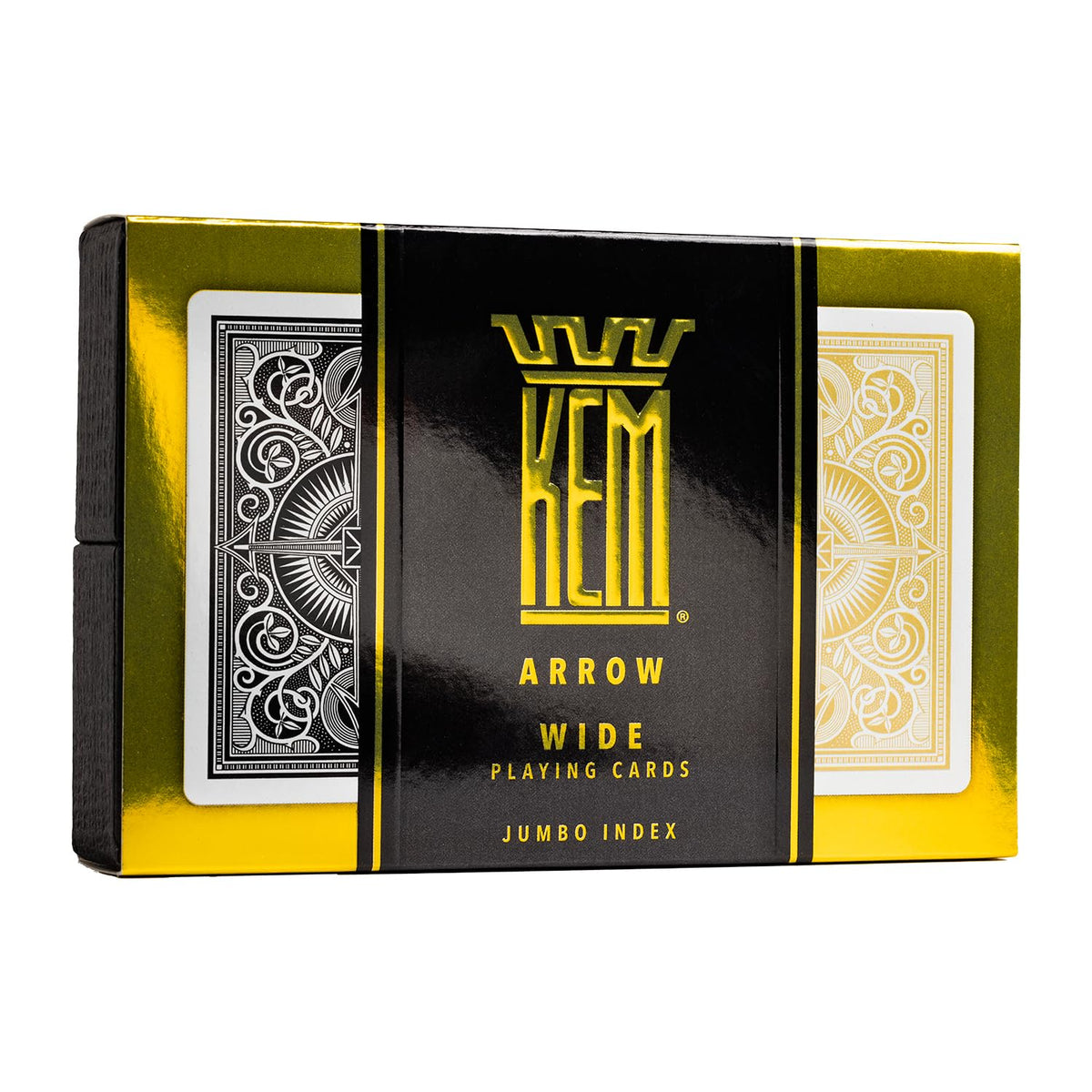 Two-deck premium gift box featuring KEM Arrow set for gifting and display.