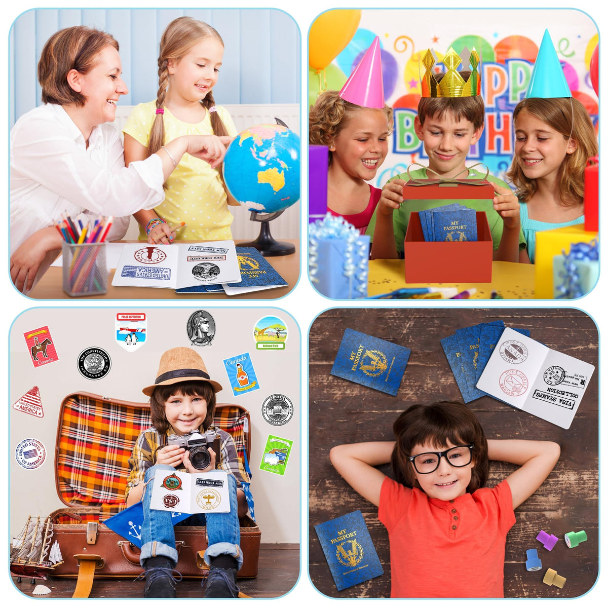 Kenburg passport notebook school-theme activity for classrooms and back-to-school events.