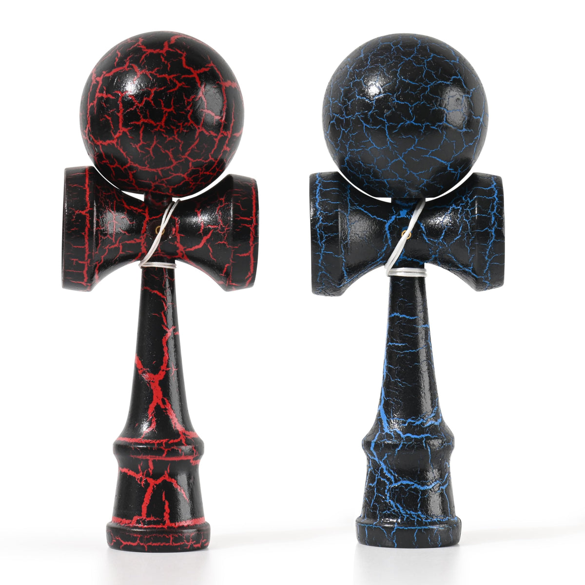 Kendama Toy Co. 2Pack red and black kendama, full-size skill toy for coordination.