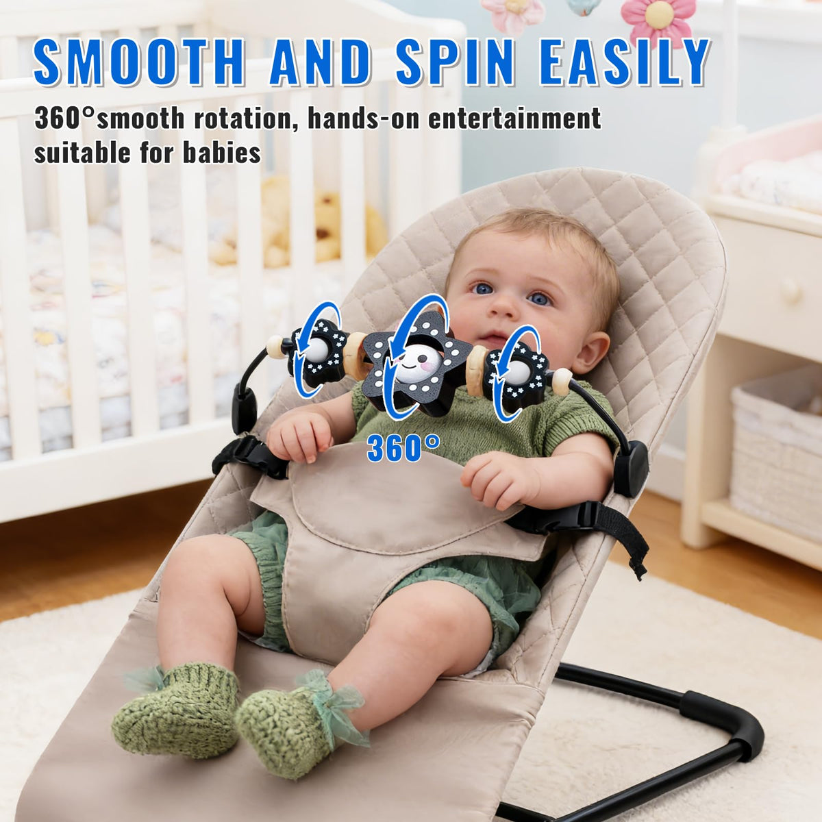 Kenkyo vibrant colors stimulate color recognition during toddler play.