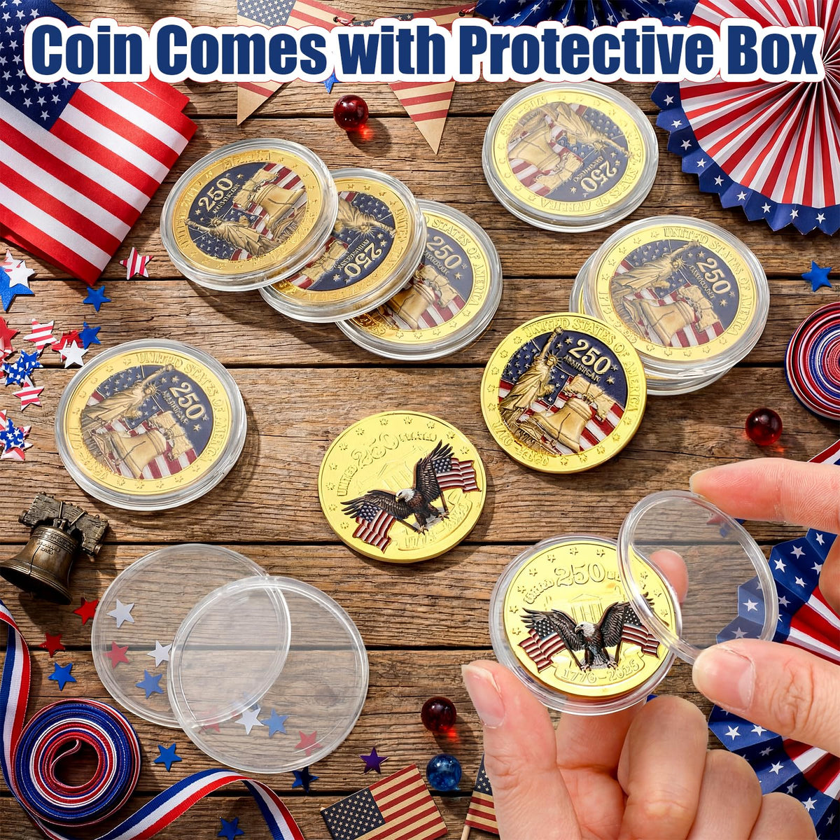 Kenning enamel-colored metal coins offer vibrant details for keepsakes.