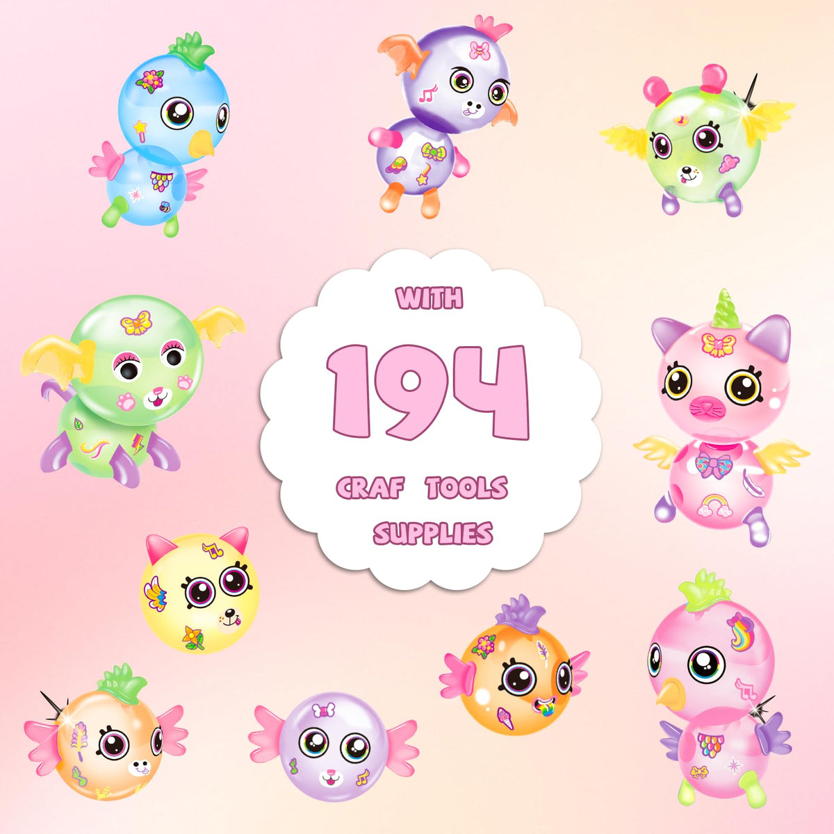 KENVC bundle of 60 balloons enables diverse character design and colors