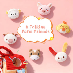 kenvc barn toy mirror-visual-stimulation safe mirror supports self-discovery.