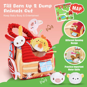 kenvc barn toy rabbit soft plush encourages cuddling and self-soothing play.