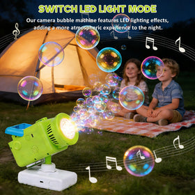 KENVC camera bubble machine makes kids parties memorable with a safe spill-free show